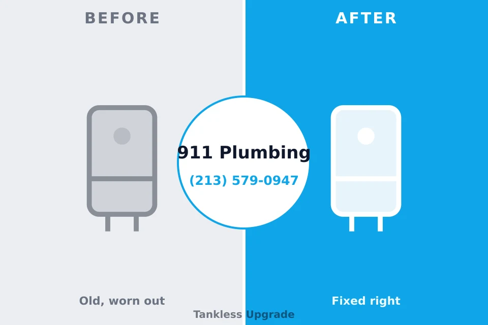 Before and after: plumbing repair Dade City, FL